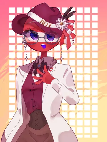帽子と眼鏡が印象的なキャラクター