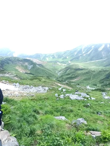 緑萌える山並み、風の道