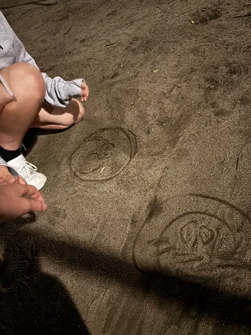 砂浜に描いた思い出