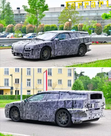 カモフラージュされた謎のフェラーリ