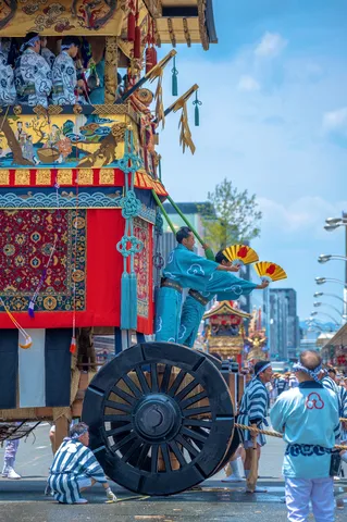 華やかな山鉾、祭りの熱気