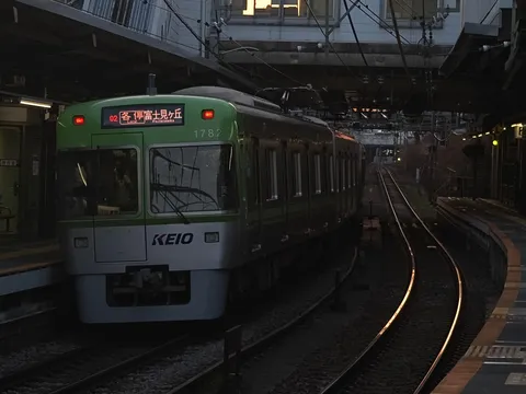 富士見ヶ丘止まりの井の頭線。
