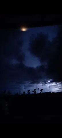 夜雷と雲