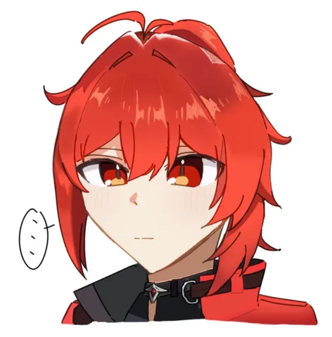 紅髪と静かな視線