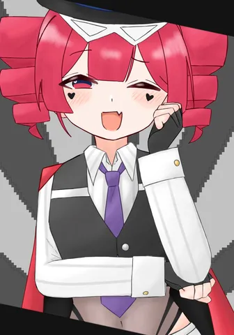 ウインクで魅せるクールな装い