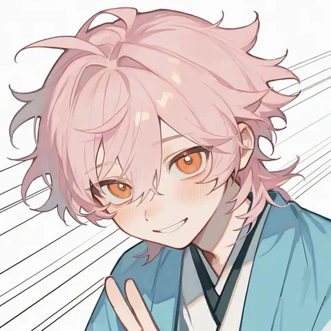 にっ。