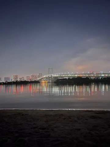 夜景に溶ける光の軌跡