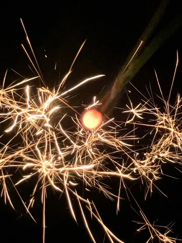 星降る夜の線香花火