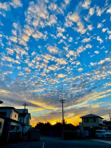 夕暮れの雲のダンス