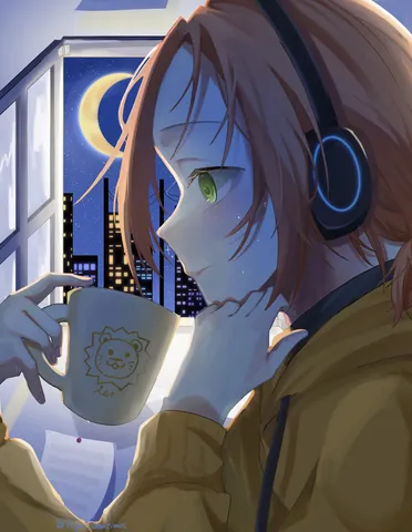 月夜の窓辺で聴く調べ