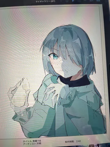 描かれる少女の儚い表情