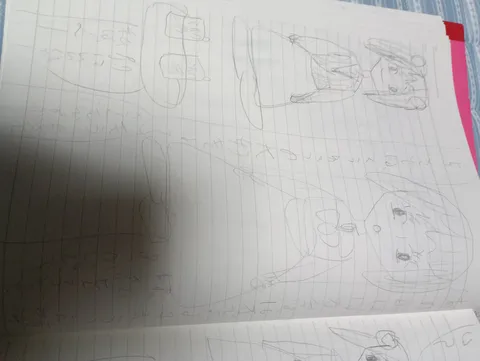 絵日記に描かれた二人の姿