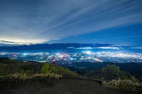 星と街の夜景をひと刷り