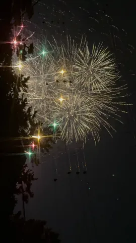 夜空に広がる花火の余韻