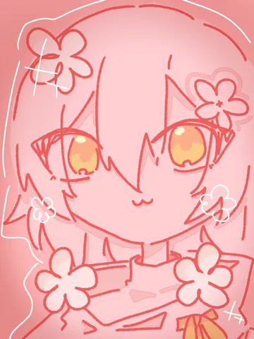 ピンクの夢、花咲く笑顔