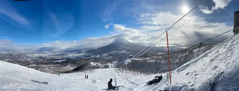雪山の風を纏う光景