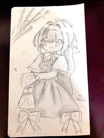 ふんわり少女とお花畑