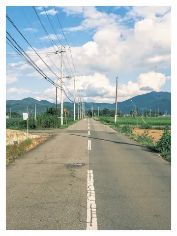 どこまでも続く、見慣れた道の風景