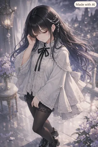 幻想的な装いの少女