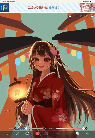 祭りの灯に浮かぶ笑顔