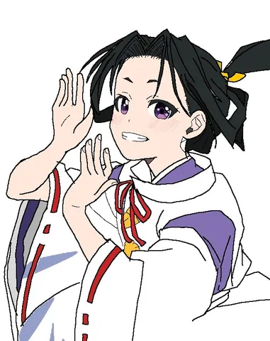 風を呼ぶ手のポーズ