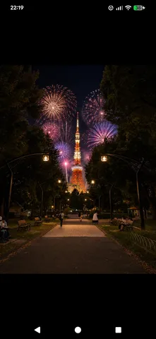 夜空の主役は譲らない塔
