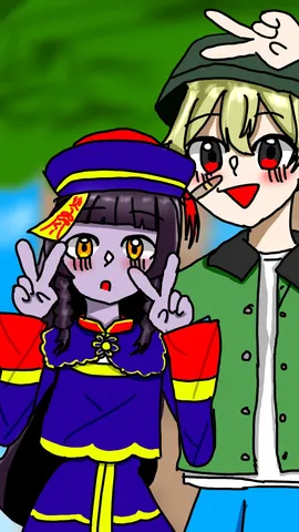 ピースサインで友達と！