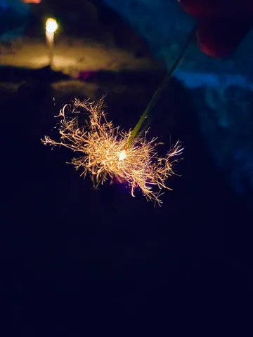 闇を照らす綿毛の火花