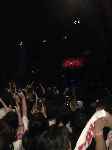 熱狂のライブ会場、スマホの海