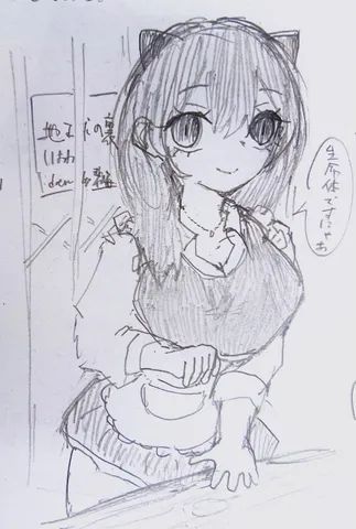 猫耳メイドさんの日常スケッチ