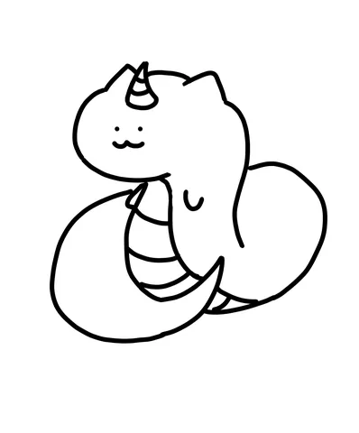 ユニコーン風ゆるかわモンスター