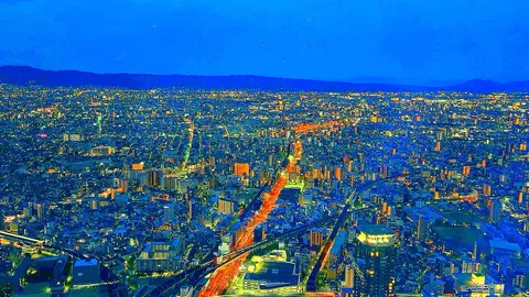 煌めく夜景、眠らない街