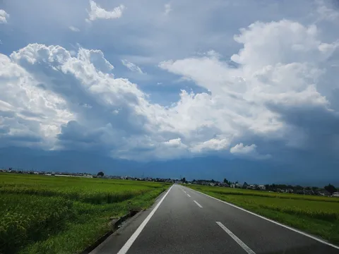 大地に浮かぶ雲の道