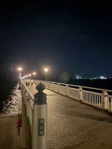 夜の橋、灯りの道