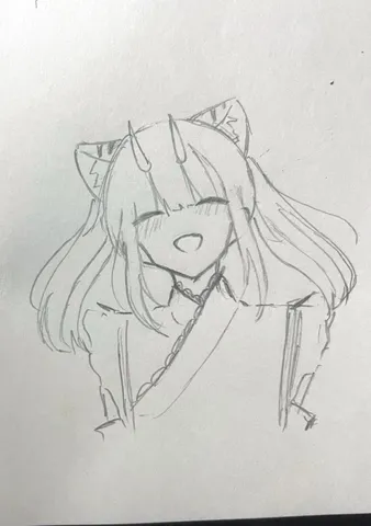 悪魔の角と猫耳の少女