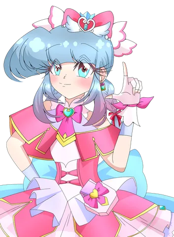 魔法少女のキュートなポーズ