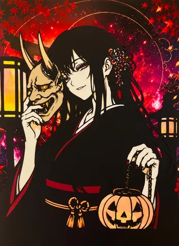 紅葉に潜む夜の物語