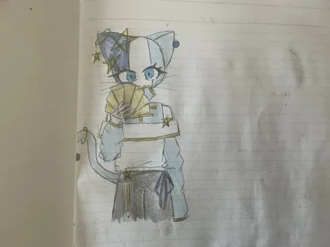 トランプ？いや、星降る夜にゃんこ