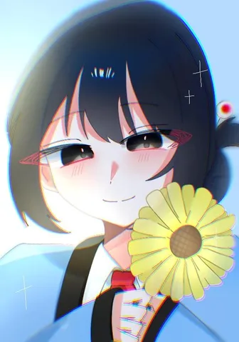 微笑む瞳に映るひまわりの色