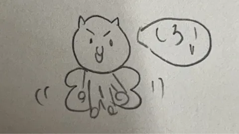 叫ぶ猫？
