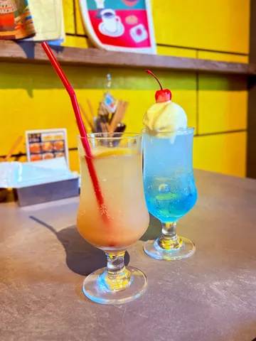 夏色ドリンクの夕暮れ感