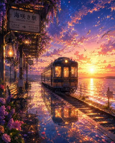絶景に包まれた夢幻駅