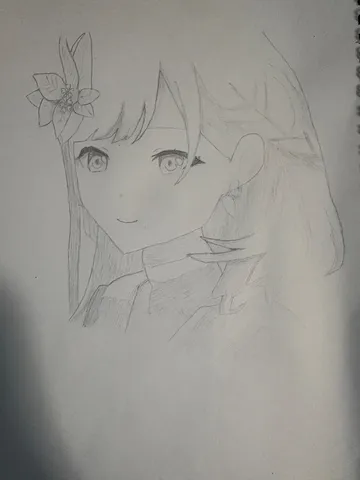 静かなる微笑み、花咲く少女