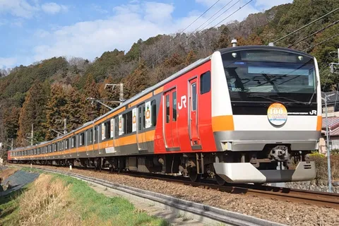 １００周年の記念列車、山々を駆け抜ける
