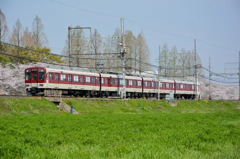 春色と走る列車の息吹