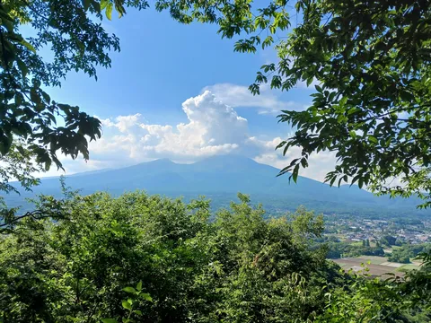 山と樹々に広がる涼風景