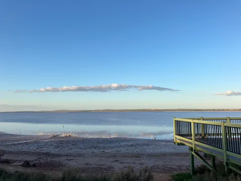 水面の光と静寂のコントラスト