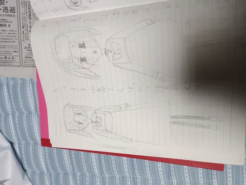 ノートに描かれた二人の少女
