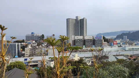海辺の街、未来への眺め
