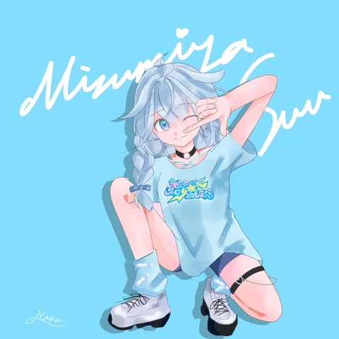 キュートなウィンクポーズ